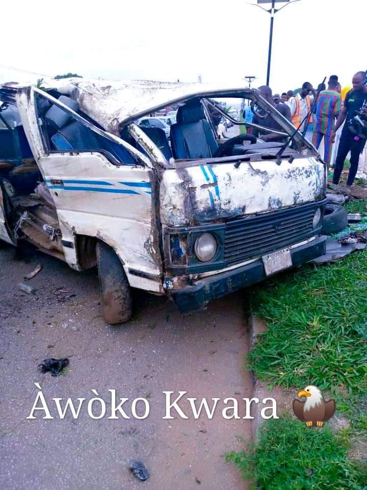 Kwara Poly Students cheat death in Ilorin accident
