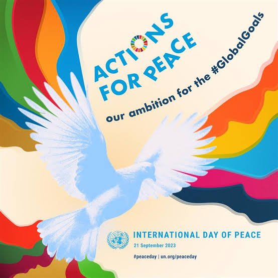2023 Int’l Day of Peace: Actions for peace, towards an ambitious future